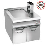 Angelo Po - 08WFT1GV - GAS-BRATPLATTE MIT GLATTER PLATTE AUS WEICHEM STAHL MIT UNTERSCHRANK