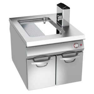 Angelo Po - 08WFT6GV - GAS-BRATPLATTE HARTVERCHROMTE GLATTE/GERILLTE PLATTE AUF SCHRANK