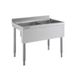 Angelo Po - 10L24 - SPÜLTISCH MIT OFFENER STRUKTUR 2 BECKEN CM 40X50X25H