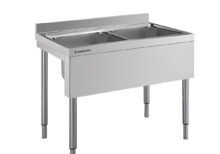 Angelo Po - 10L24 - SPÜLTISCH MIT OFFENER STRUKTUR 2 BECKEN CM 40X50X25H