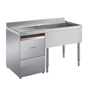 Angelo Po - 14L16SL - SPÜLTISCH MIT OFFENER STRUKTUR 1 BECKEN CM 60X50X32,5H LINKE ABTROPFFLÄCHE