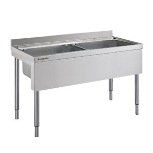 Angelo Po - 14L26 - SPÜLTISCH MIT OFFENER STRUKTUR 2 BECKEN CM 60X50X30H