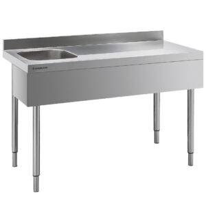 Angelo Po - 14TAVS - TISCH MIT HINTERER AUFKANTUNG LINKES BECKEN 140 CM