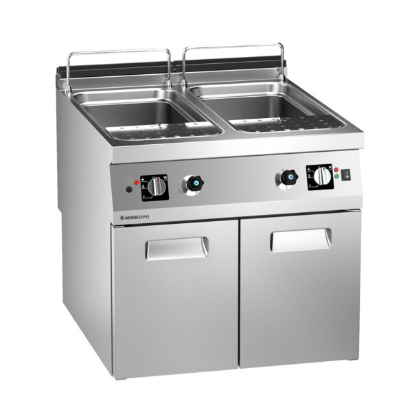 Angelo Po - 1N1CP2GL - GAS-NUDELKOCHER 2 BECKEN 40+40 L