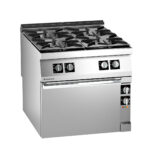Angelo Po - 1N1FAAE - GASHERD 4 FLAMMEN MIT STATISCHEM ELEKTRO-BACKOFEN
