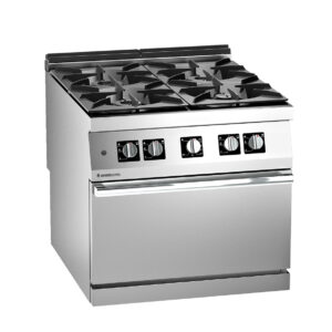 Angelo Po - 1N1FADG - GASHERD 4 FLAMMEN MIT STATISCHEM GASBACKOFEN