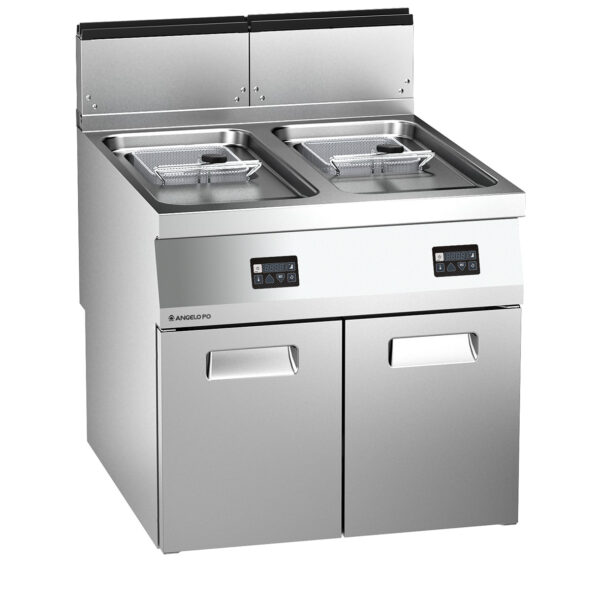 Angelo Po - 1N1FR4GD - GAS-FRITEUSE 2 BECKEN 12+12 L DIGITALE STEUERUNG