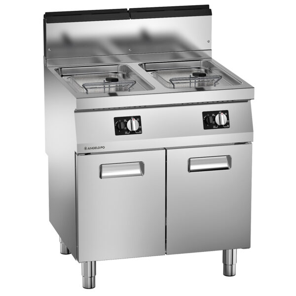 Angelo Po - 1S1FR8G - GAS-FRITEUSE 2 BECKEN 14+14 L V-TYP
