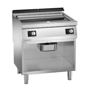 Angelo Po - 1S1FT5G - GAS-BRATPLATTE HARTVERCHROMTE GERILLTE PLATTE AUF SCHRANK