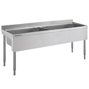 Angelo Po - 20L28 - SPÜLTISCH MIT OFFENER STRUKTUR 2 BECKEN CM 80X54X32,5H