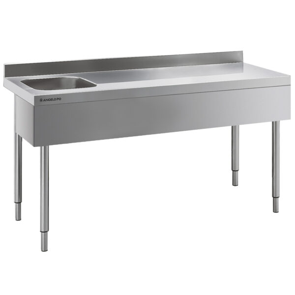 Angelo Po - 20TAVS - TISCH MIT HINTERER AUFKANTUNG LINKES BECKEN 200 CM