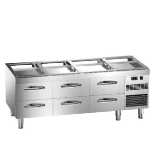 Angelo Po - 3SBRP6C - KÜHLTISCH  -2°C ÷ +10°C - 6 SCHUBLADEN