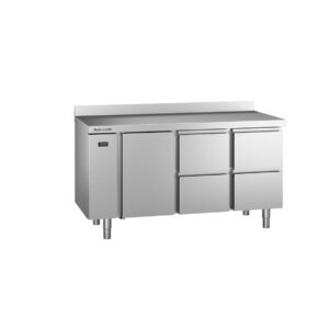Angelo Po - 5ERB4A - KÜHLTISCH -2°C ÷ +8°C TIEFE 70 CM GN 1/1 OHNE MOTOR MIT ARBEITSPLATTE UND AUFKANTUNG