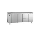 Angelo Po - 5ERC4M - KÜHLTISCH -2°C ÷ +8°C TIEFE 70 CM GN 1/1 OHNE MOTOR MIT ARBEITSPLATTE