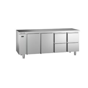 Angelo Po - 5ERC4M - KÜHLTISCH -2°C ÷ +8°C TIEFE 70 CM GN 1/1 OHNE MOTOR MIT ARBEITSPLATTE