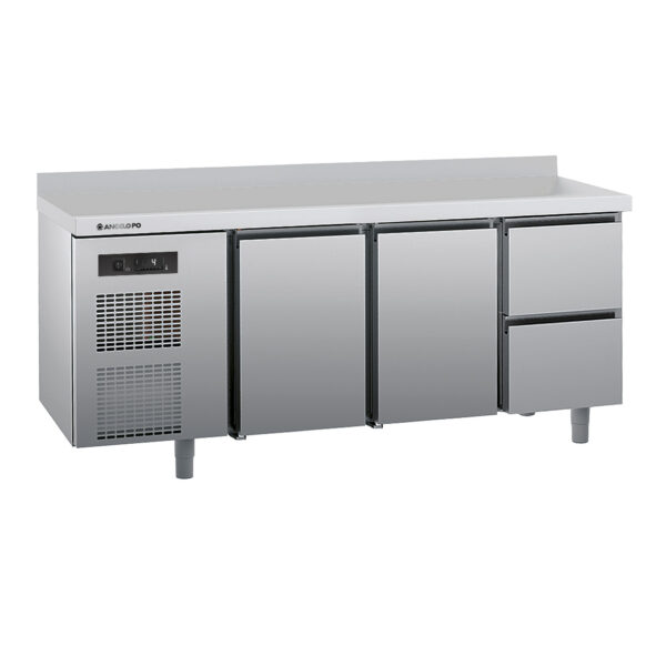 Angelo Po - 5VB2A - KÜHLTISCH 0 ÷ +10°C TIEFE 70 CM ARBEITSPLATTE MIT AUFKANTUNG