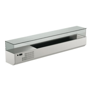 Angelo Po - A203V - GEKÜHLTE VITRINE MIT GLÄSERN FÜR PIZZA TIEFE 330 MM