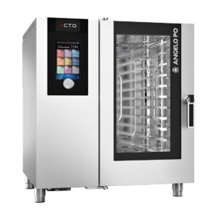 Angelo Po - AT101EWR - ELEKTRO-KOMBIDÄMPFER ACT.O 10 X GN 1/1 MIT DOSIERER FÜR AUTOMATISCHER REINIGUNG UND TÜRANSCHLAG RECHTS