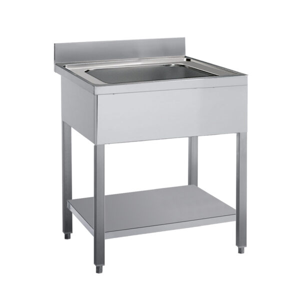 Angelo Po - E07L15 - SPÜLTISCH MIT OFFENER STRUKTUR 1 BECKEN CM 50X50X30H