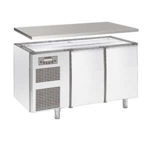 Angelo Po - E140SB - DOPPELSEIT ARBEITSPLATTE 4 CM H, FÜR KÜHLTISCH 140 CM