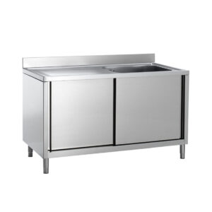 Angelo Po - ELA1215S - SPÜLTISCH MIT SCHRANKMÖBEL 1 BECKEN CM 50X50X30H LINKE ABTROPFFLÄCHE
