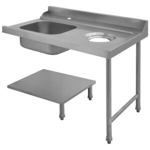 Angelo Po - KETP12FD - VORSPÜLTISCH MIT BECKEN UND ABWURFSCHACHT RECHTS