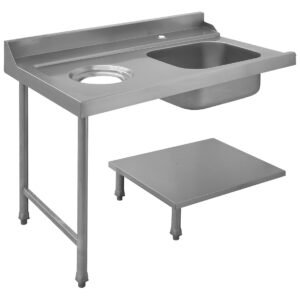 Angelo Po - KETP15FS - LINKS VORSPÜLTISCH MIT BECKEN UND ABWURFSCHACHT