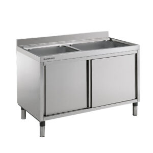Angelo Po - LA12246 - SPÜLTISCH MIT SCHRANKMÖBEL 2 BECKEN CM 40X50X25H CM 60X50X32,5H