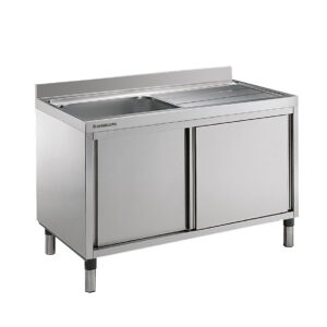 Angelo Po - LA1416D - SPÜLTISCH MIT SCHRANKMÖBEL 1 BECKEN CM 60X50X37,5H RECHTE ABTROPFFLÄCHE