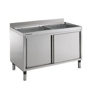 Angelo Po - LA1426 - SPÜLTISCH MIT SCHRANKMÖBEL 2 BECKEN CM 60X50X37,5H