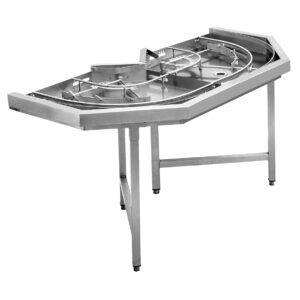 Angelo Po - RC180S - MECHANISIERTER ROLLENVÖRDERBAND KURVE 180° ZUM ENTLADEN - AUSGANG NACH LINKS