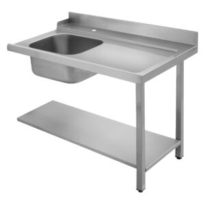 Angelo Po - TC120VS - SORTIERTISCH MIT BECKEN - KORBAUSGANG LINKS
