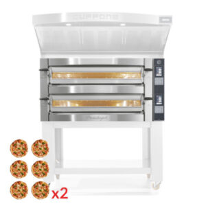 Cuppone Michelangelo ML635/2TS Zweikammer-Elektro-Backofen – Pizzaofen
