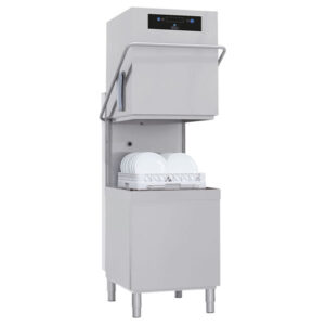 HSM50ULTRA-EH Haubenspülmaschine / Durchschubspülmaschine - AquaTech TOPLINE - LCD Display - mit Enthärter und Laugenpumpe (3fach Filterung)